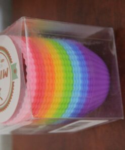 Mirenlife Silicone Cupcake Liners Reusable Silicone Baking Cups Nonstick Muffin Molds Easy Clean Silicone Muffin Liners, 24 Pieces in 8 Rainbow Colors 47 71R6ZSkUHL