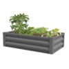 Greenes Fence Antique Iron Powder-Coated Metal Raised Garden Bed Planter 24" W x 48" L 10" High 57 71R6ZoZZ8DL