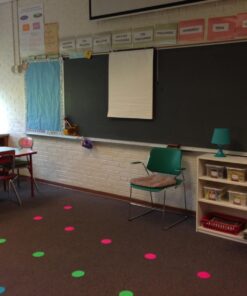 SitSpots® 30 Multi Color Circle Packs - Classroom Circle Floor Dots | The Original Sit Spots for Your Classroom Seating, Organizing and Managing Your Students (4" Circles (30), Original Multi-Color) 4" Circles (30) 31 71R6qhufRNL