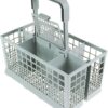 Qualtex Dishwasher Cutlery Silverware Basket Holder Grey, 9 5/16 X 5 1/4 X 9 3/4 Inches 35 71R83MK1c4L