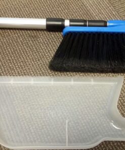 Camco Broom and Dustpan for RVs, Adjustable from 24 to 52 Inches (43623-A) Broom with Dust Pan 33 71R8QvOHlzL