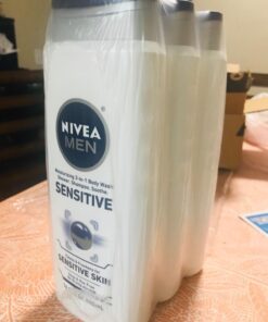 Nivea Men Sensitive Body Wash with Bamboo Extract, 3 Pack of 16.9 Fl Oz Bottles 33 71R9Ho729IL