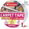 XFasten Double Sided Carpet Tape 2” x 30 Yards Heavy Duty Residue-Free Rug Tape for Area Rugs and Hardwood Floor - Indoor and Outdoor 2" x 30Yds 10 71RAkgtbMLL