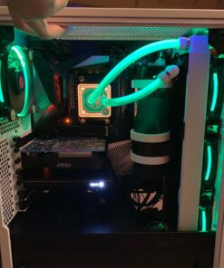 Fractal Design Meshify C - Compact Mid Tower Computer Case - Airflow/Cooling - 2X Fans Included - PSU Shroud - Modular Interior - Water-Cooling Ready - USB3.0 - Tempered Glass Side Panel - White TG 83 71RAlPSRoXL