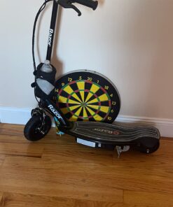 Razor E100 Glow Electric Scooter for Kids Age 8+, LED Light-Up Deck, 8" Air-filled Front Tire, Up to 40 Minutes Continuous Ride Time 24 71RB8WoRovL