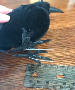 PREXTEX 6pcs Black-Feathered Small Crows Halloween Decorations | Outdoor&Indoor Decor | Fake Bird, Halloween Birds, Scary Ravens, Decorative Crows, Raven | Home, Fence, Porch, Tree, Party Decoration 35 71RBTxYNiyL