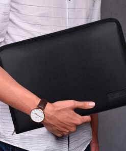 Alternative view of ENGPOW Expanding File Folder Important Document Organizer Fireproof Document Bag-A4 Size, 25 Pockets,Color Labels,Non-Itchy Silicone Coated Portable Filing Organizer Folder(14.3" x 9.8") Black,25 Pockets