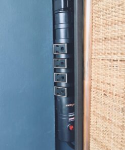 ECHOGEAR VoltSpin Surge Protector Power Strip with Rotating Outlets, Flat Plug, Long Cord, & Mounting Holes - Power Strip with Heavy Duty Surge Supression Plus Built-in Cable Management Single - Black 42 71RC5NHPR8L