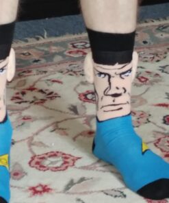 Star Trek Spock with Ears Crew Socks, Blue, Sock Size 10-13, Shoe Size 6-12 27 71RCnBsrDL