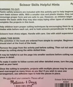 Melissa & Doug Scissor Skills Activity Book With Pair of Child-Safe Scissors (20 Pages), 11.25 x 8.2 x 0.7 59 71RDdQVrXCL 2