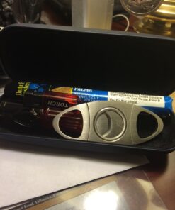 Alaska Bear® Cigar Cutter Stainless Steel Guillotine Double Cut Blade in Black Gift Pouch 47 71REJMUbMKL