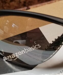Amazon Basics Anti-Scratch Safety Glasses, UV-Resistant, Indoor/Outdoor Clear Mirror Lens, 3-Count Black & Clear 30 71REhBzLZGL