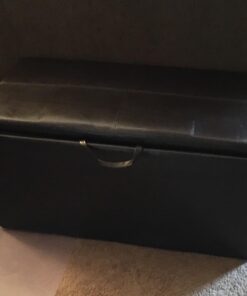 Convenience Concepts 143012 Sheridan Faux Leather Storage Bench with 2 Side Ottomans, Dark Espresso 22 71RElm7sWAL