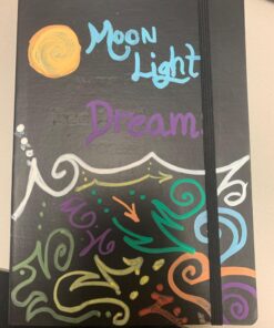 Pentalic Traveler Midnight Sketch Black Paper Journal, 160 Pages, Black (6" x 8") 6-inch x 8-inch, Black 41 71RFjDodM6L