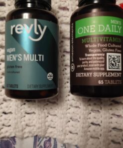 Amazon Elements Men’s One Daily Multivitamin, 62% Whole Food Cultured, Vegan, 65 Tablets, 2 month supply (Packaging may vary) 41 71RG14M2sOL