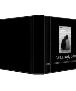 Pioneer Photo Albums Embroidered Live, Laugh, Love Black Sewn Leatherette Frame Cover Album for 4"x6" Prints 20 71RG9I0AZSL