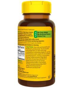 Nature Made Extra Strength Vitamin D3 5000 IU (125 mcg), Dietary Supplement for Bone, Teeth, Muscle and Immune Health Support, 90 Softgels, 90 Day Supply 90 Count 25 71RGIT1zF7L