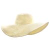 Ayliss Women Floppy Derby Hat Wide Large Brim Beach Straw Sun Cap One Size Style #1 Beige
