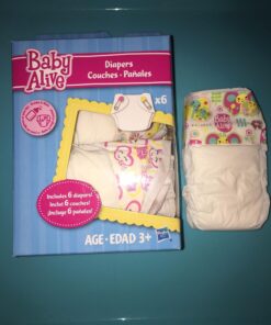 Baby Alive Diapers Pack, 6 Count, Includes Spare Diapers for Baby Alive Dolls 14 71RH76ohNLL