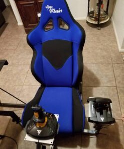 OpenWheeler Advanced Racing Seat Driving Simulator Gaming Chair with Gear Shifter Mount Blue 18 71RHMaZK JL