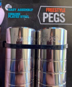 Mongoose Freestyle Steel Pegs, Compatible for Most BMX Bike and Freestyle Bicycle Axles, Set of Two, Chrome 7 71RHnuNMwUL