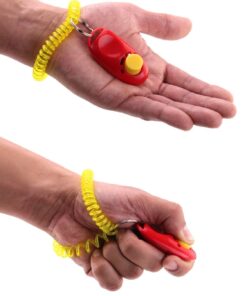 eXuby 2X Shock Collar for Small Dogs w/ 1 Remote & Training Dog Clicker - 3 Modes (Sound, Vibration & Shock) - Rechargeable Batteries - Very Fast Results 19 71RI4t13B9L