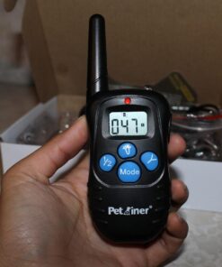 Petrainer Shock Collar for Dogs - Waterproof Rechargeable Dog Training E-Collar with 3 Safe Correction Remote Training Modes, Shock, Vibration, Beep for Dogs Small, Medium, Large 42 71RI83eOkJL