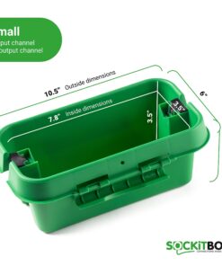 SOCKiTBOX – The Original Weatherproof Connection Box – Indoor & Outdoor Electrical Power Cord Enclosure for Timers, Extension Cables, Holiday Lights, Power Tools, Fountains & More – Size Small – Green 24 71RIJ6lkp1L