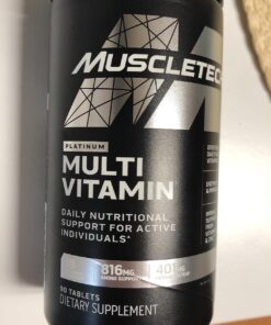 MuscleTech Platinum Multivitamin for Immune Support 18 Vitamins & Minerals Vitamins A C D E B6 B12 Daily Workout Supplements for Men 90 Ct 33 71RIxauOtQL
