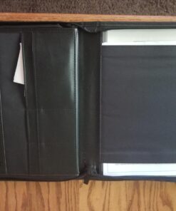 Samsill Professional Resume Padfolio with Secure Zippered Closure, 10.5 x 13 inches, Sleeve for 10.1 inch Tablet, 8.5 x 11 Notepad, Black Full Size 68 71RJ2Kdm5LL