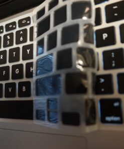 MOSISO Silicone Keyboard Cover Compatible with MacBook Air 13 inch A1466 A1369 2010-2017&Compatible with MacBook Pro 13/15 inch (with/Without Retina Display, 2015 or Older Version), Black 37 71RJWru9jL