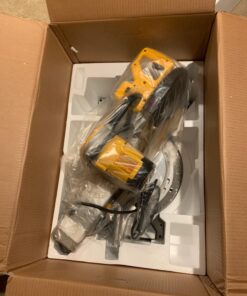 DEWALT Miter Saw, 12 Inch, 15 Amp, 3,800 RPM, Double Bevel Capacity, With Sliding Compound, Corded (DWS780) 40 71RKRk62YEL