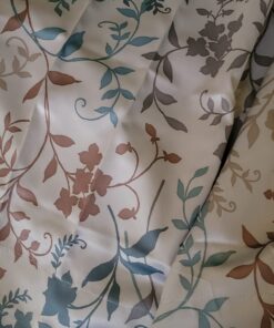 Sun Zero Kara Floral Print Energy Efficient Rod Pocket Single Curtain Panel, 54" x 84", Stone 54" x 84" 46 71RKr06hkdL