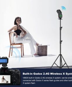 Godox V860II-S High-Speed Sync GN60 1/8000 2.4G TTL Li-ion Battery Camera Flash Speedlite Light Compatible for Sony Camera & USB LED 29 71RL367aTL