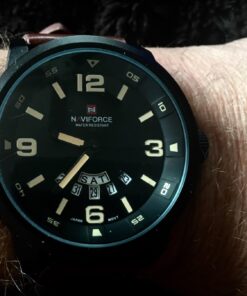 cofuo Mens Fashion Dress Analog Quartz Watch with Brown Leather Band Unique Big Face Number Retro Casual Wrist Watches Classic Business Waterproof Wristwatch Calendar Date Week - Black Brown 29 71RNUEXLqjL