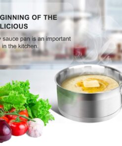 Duxtop Professional Stainless Steel Sauce Pan with Lid, Kitchen Cookware, Induction Pot with Impact-bonded Base Technology, 1.6 Quart 12 71RNXwW1XEL