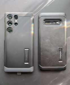 Spigen Tough Armor Designed for Galaxy S23 Ultra Case (2023) - Black 61 71RNzag7zL