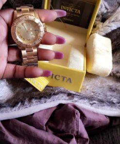 Invicta Men's Pro Diver 40mm Gold Tone & Rose Gold Tone Stainless Steel Quartz Diamond Accented Watch, Gold/Rose (Model: 12820, 12821) Gold-Tone/Silver-Tone 37 71RPBr1XMPL