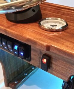 Switchtec 2 3 5 7 Gang Rocker Switch Aluminum Panel with 4.8 Amps Dual USB Rocker Style Fast Charger with Voltmeter, Blue Backlit Led, Pre-Wired for Marine, Boat, Car, Truck 24 71RPxLTI9IL