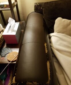 MastaPlasta Original Self-Adhesive Leather Repair Patch - Dark Brown 11" x 8" (28 x 20 cm), Instant Upholstery-Quality Scratch & Tear Repair for Sofas, Car Interiors, Bags, Vinyl & More B Dark Brown Leather 57 71RQDSMXeL