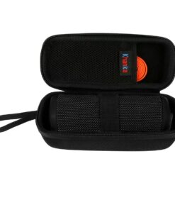 Alternative view of Khanka Hard Travel Case Replacement for JBL Flip 3 / Flip 4 / Flip 5 / Flip 6 Waterproof Splashproof Portable Bluetooth Speaker black