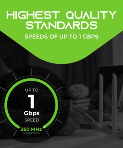 GearIT 50-Pack, Cat5e Ethernet Patch Cable 1 Foot - Snagless RJ45 Computer LAN Network Cord, Blue - Compatible with 48 Port Switch POE Rackmount 48port Gigabit 1 Foot (50-Pack) 12 71RR2gaDdVL