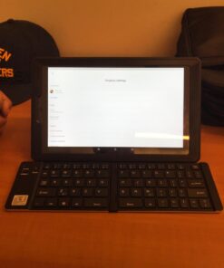 Geyes Folding Keyboard Bluetooth, Wireless Portable Foldable Keyboard with Stand Holder,Pocket Size Ultra Slim Aluminum Alloy Folding Keyboard for iPad,iPhone, Laptops and Smartphones Silver 15 71RRCnumUoL