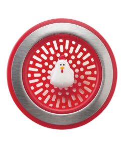 Alternative view of MSC International 89303 Joie Doodle Doo Kitchen Sink Strainer Basket, Rooster, 4.5-inch, Red