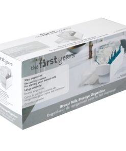 The First Years Breastflow Breast Milk Freezer Storage Organizer — Freezer and Refrigerator Shelf Organizer for Breast Milk Storage Bags — Holds 10 Breast Milk Bags — Breastfeeding Essentials 30 71RRHi5CuBL