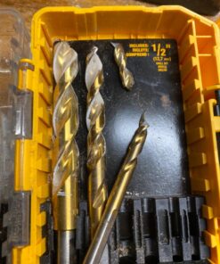 DEWALT Drill Bit Set, 14-Piece, 135 Degree Split Point, Titanium Nitride Coated, For Plastic, Wood and Metal (DW1354) 14-Piece Drill Bit Set Screwdriver Bit Set 26 71RRLmchQSL