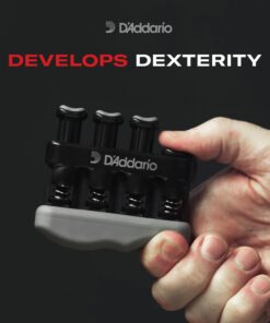 D'Addario Accessories Hand Exerciser–Improve Dexterity and Strength in Fingers, Hands, Forearms- Adjust Tension Per Finger– Simulated Strings Help Develop Calluses- Comfortable Conditioning Varigrip Only(Original) 29 71RSD28gRPL