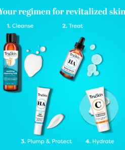 TruSkin Naturals Hyaluronic Acid Serum for Face Hydrating Facial Serum with Hyaluronic Acid & Vitamin C Anti Aging Facial Skin Care Best Face Serum for Moisturizing and Fine Lines, 1 fl oz 1 Fl Oz (Pack of 1) 23 71RSNd80MYL 3