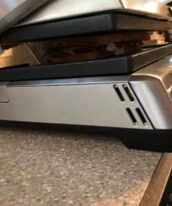 Breville BGR820XL Smart Grill, Electric Countertop Grill, Brushed Stainless Steel., 14" x 14" x 5 3/4" Adjustable,Grill 38 71RSaS u0qL
