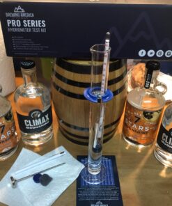 Hydrometer Alcohol Meter Test Kit: Distilled Alcohol American-Made 0-200 Proof Pro Series Traceable Alcoholmeter Tester Set with Glass Jar for Proofing Distilled Spirits - Made in America 28 71RT5ZDB09L